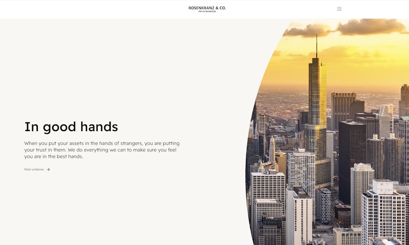 Webseite Template für Steuerberater