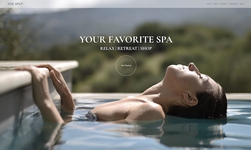 Webseite Template für Therapien und Spa